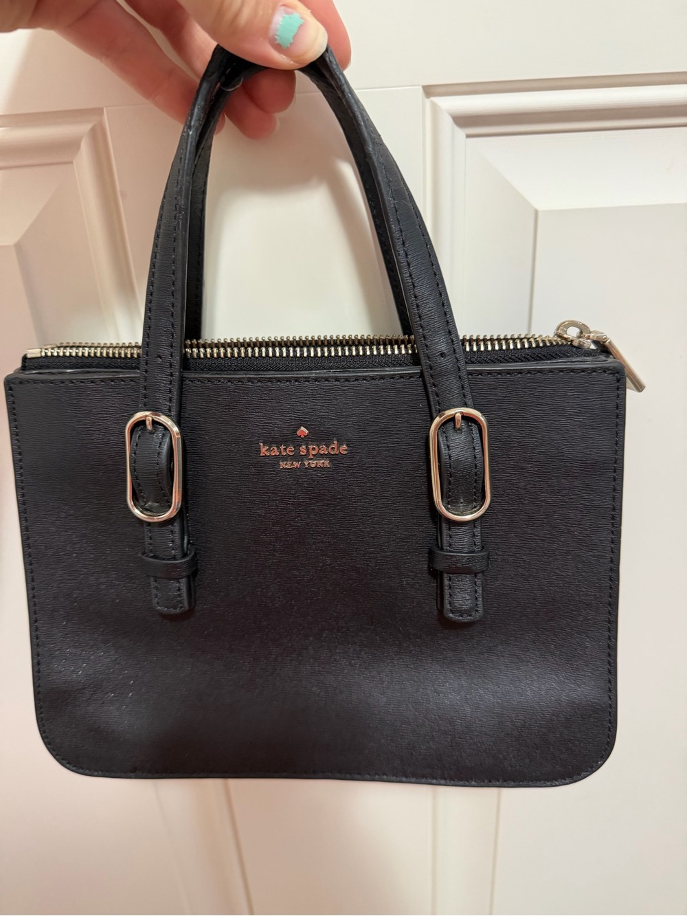 kate spade Black Saffiano Mini Satchel